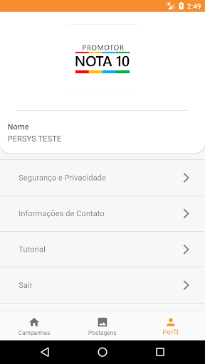 Promotor Nota 10 Screenshot