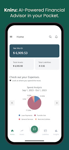 Android application Kniru: AI-Powered Finance screenshort