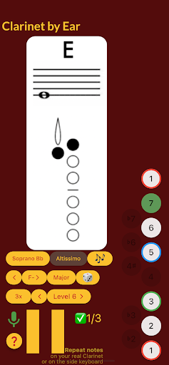 Clarinet by Ear Screen 3