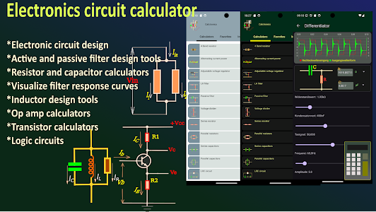 Electronics circuit calculator Unknown