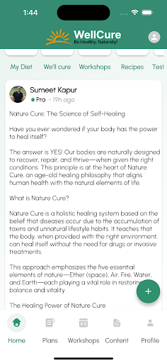 Wellcure - Natural Healing App Screenshot 3 - AppWisp.com