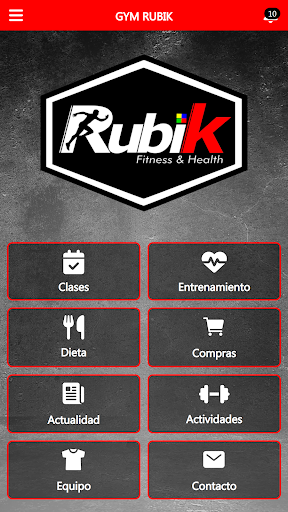 Android application GYM RUBIK screenshort