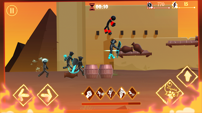 #3. Stick Warrior Fight 3D (Android) By: Cuongbeo Game Studio