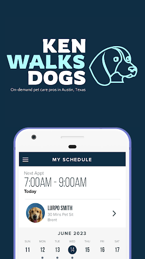 Android application Ken Walks Dogs screenshort