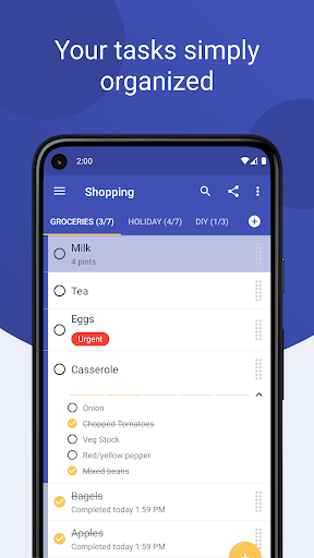 Tasks: To Do List & Reminders Screenshot 1 - AppWisp.com