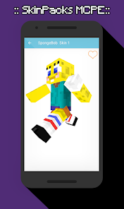 Captura 2 SkinPacks Sponge for Minecraft android