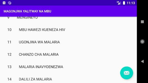 MAGONJWA 15 YA MBU NA MALARIA Screenshot 2 - AppWisp.com
