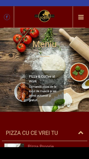 Android application Joben Pizza screenshort