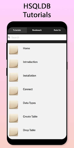 Android application Easy HSQLDB Tutorial screenshort
