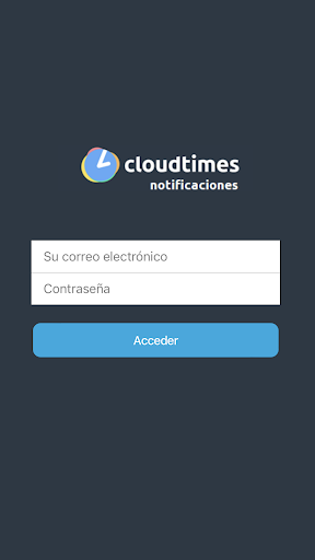 Android application Cloudtimes Notificaciones screenshort