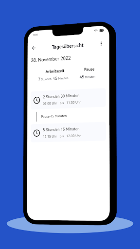 MyTimeTracker - Zeiterfassung Screen 2