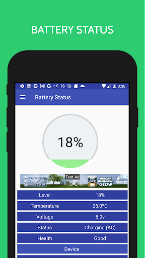 Android application Battery Status screenshort