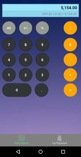 Calculator & TIP Screen 3