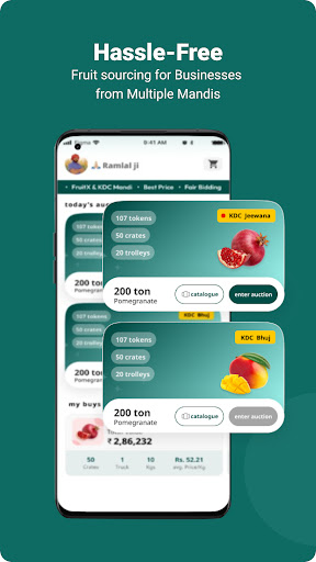 Android application FruitX screenshort