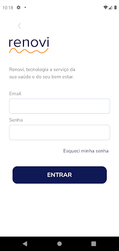 Android application Renovi Saúde screenshort