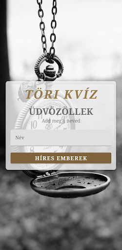 Android application Töri Kvíz screenshort