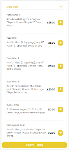 Golden Pizza Consett Screen 3