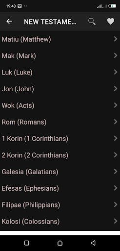 Bislama Bible - Baebol Long Screen 2