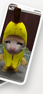 Banana Cat Crying Fak Call