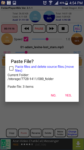 FolderPlayer4Me(+FileManager) Screen 3