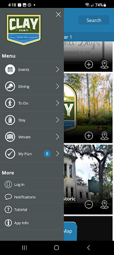 Screenshot of Explore Clay FL