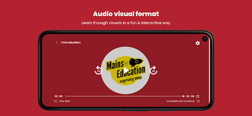 Android application Mains Education screenshort