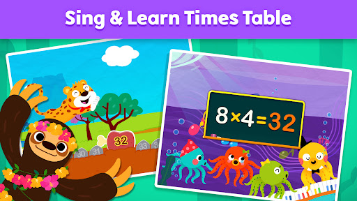 Screenshot of Pinkfong Fun Times Tables: Kid