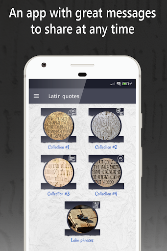 Android application latin quotes, latin phrases screenshort