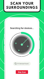 Screenshot der Tracker-Erkennung (Anti-Stalking).