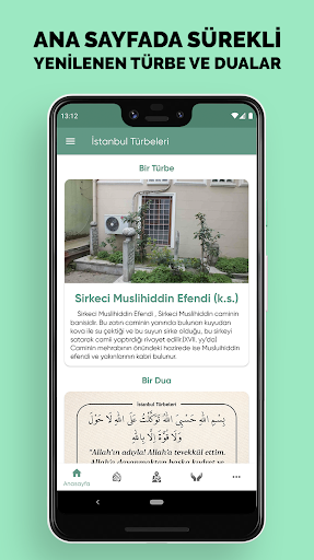 Android application İstanbul Türbeleri screenshort