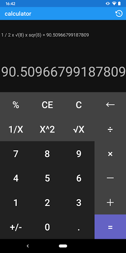 Android application calculator screenshort