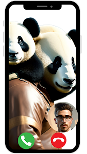 Panda Fake Call Phone prank