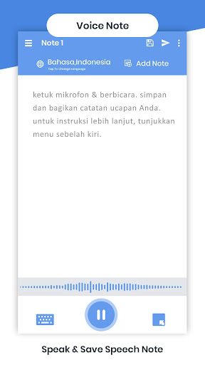 Bhasa indonesia Voicepad - Speech to Text