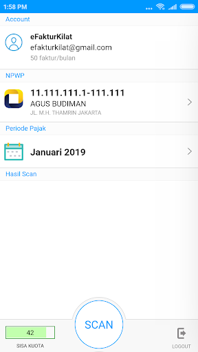 eFaktur Kilat Screen 2