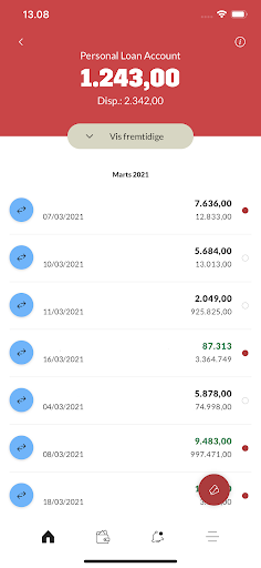 Android application Stadil Sparekasse Mobilbank screenshort