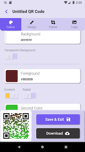 QodeVault - QR Code Generator Screen 2
