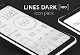 screenshot of Lines Dark Pro - Icon Pack