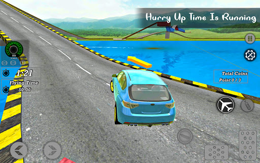 Android application Flying Car Driving Stunt Game screenshort