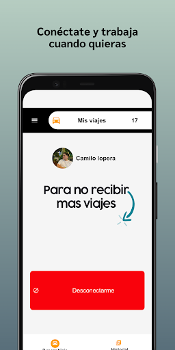 Android application Wanta conductores screenshort