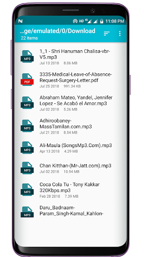 File Explorer Lite Screen 3