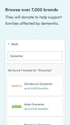 Dementia UK: Shop and Raise Screen 2