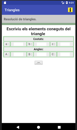 Android application Triangles screenshort