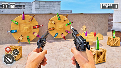 Offline Bottle Shooting Games poster 4