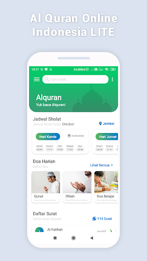 Android application Al Quran Online Indonesia - LI screenshort