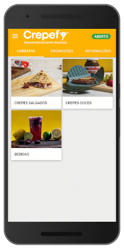 Android application Crepefy screenshort