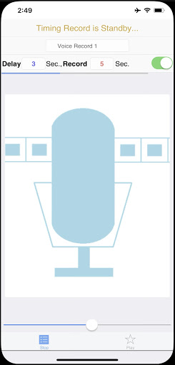 Android application Timing Voice Recorder screenshort