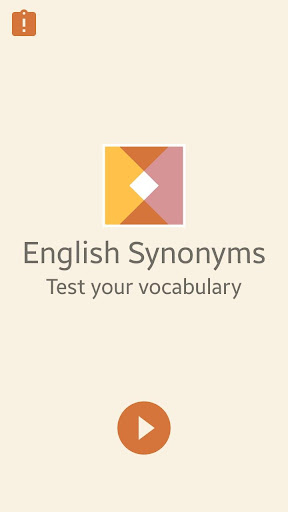 Android application English - synonyms quiz screenshort