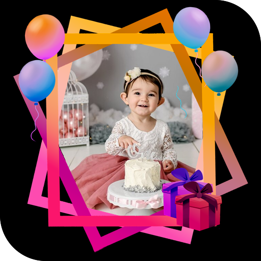 birthday photo frame - birthda  Icon
