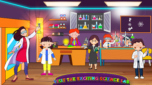 My Family Town School games Screen 3
