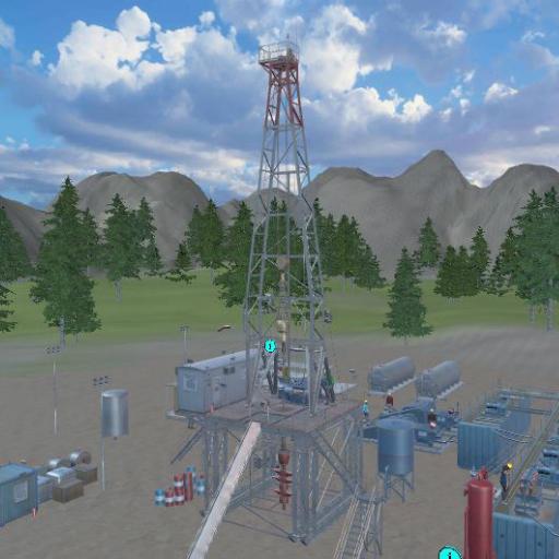 Drilling Oil Wells - Rig 3D logo
